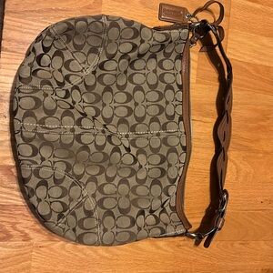 Coach braided-strap purse